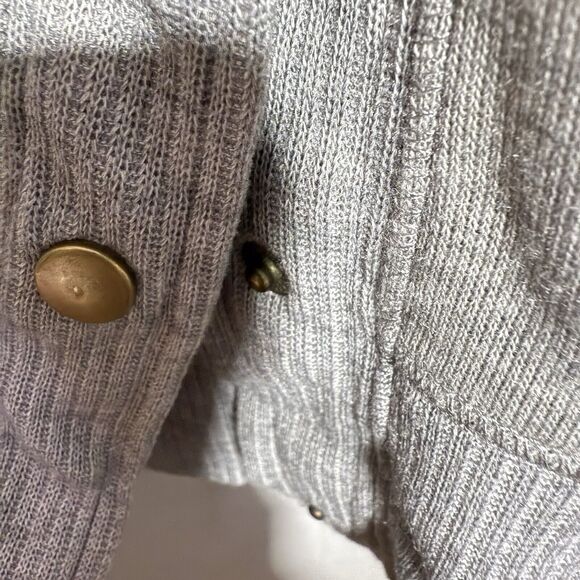 Maurices Gray Snap-Front Cardigan Women’s Size Medium - Picture 3 of 7